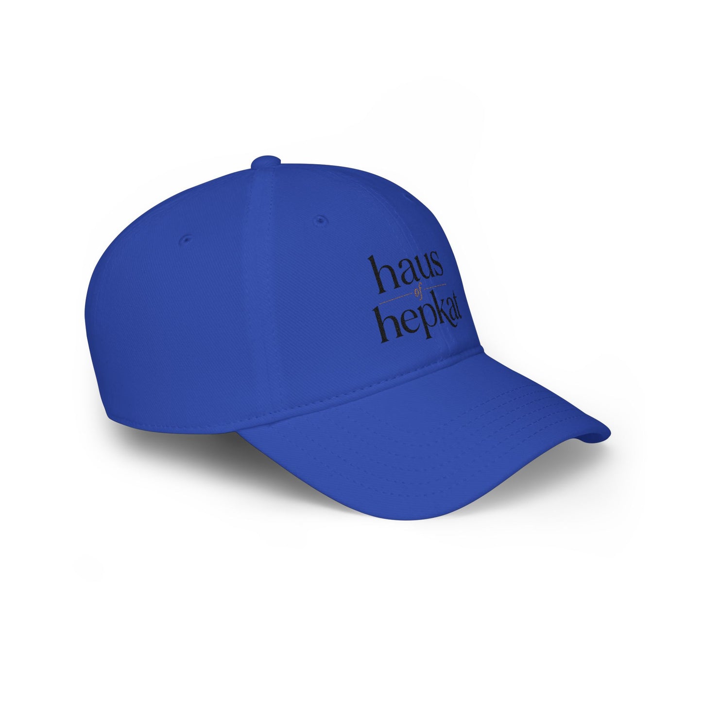 Baseball Cap — 'haus hepkat' Minimalist Red Low-Profile Hat