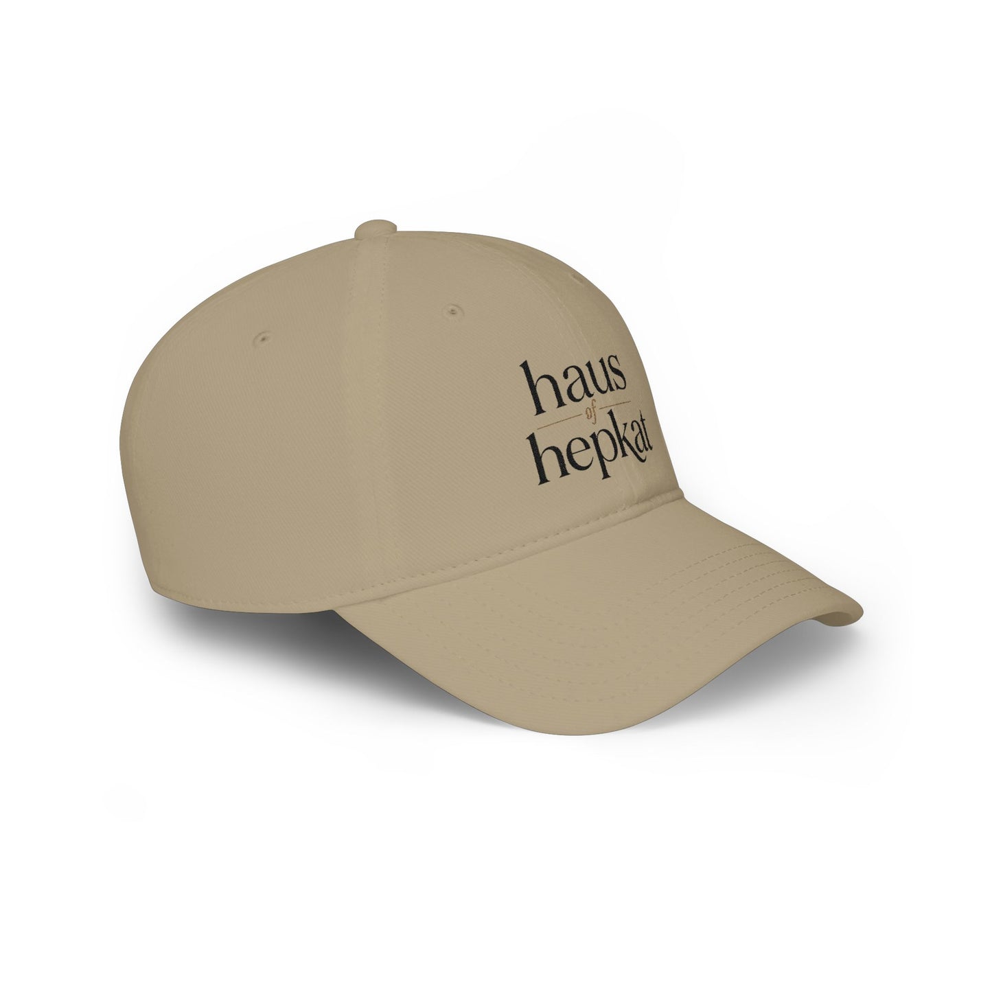 Baseball Cap — 'haus hepkat' Minimalist Red Low-Profile Hat