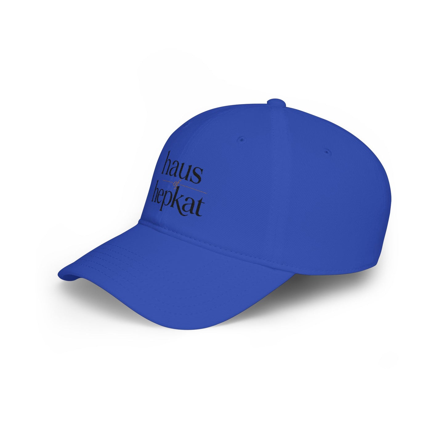 Baseball Cap — 'haus hepkat' Minimalist Red Low-Profile Hat