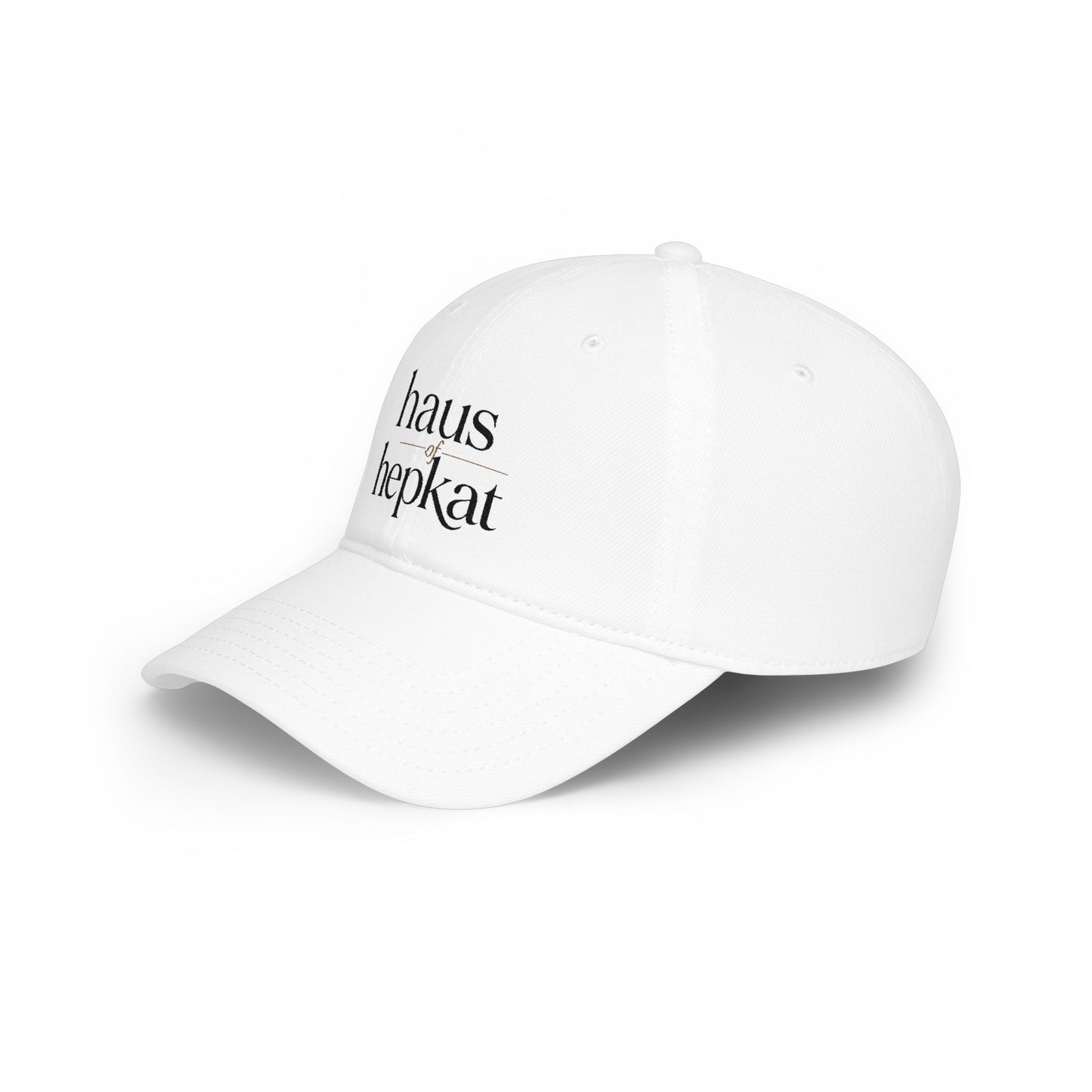 Baseball Cap — 'haus hepkat' Minimalist Red Low-Profile Hat