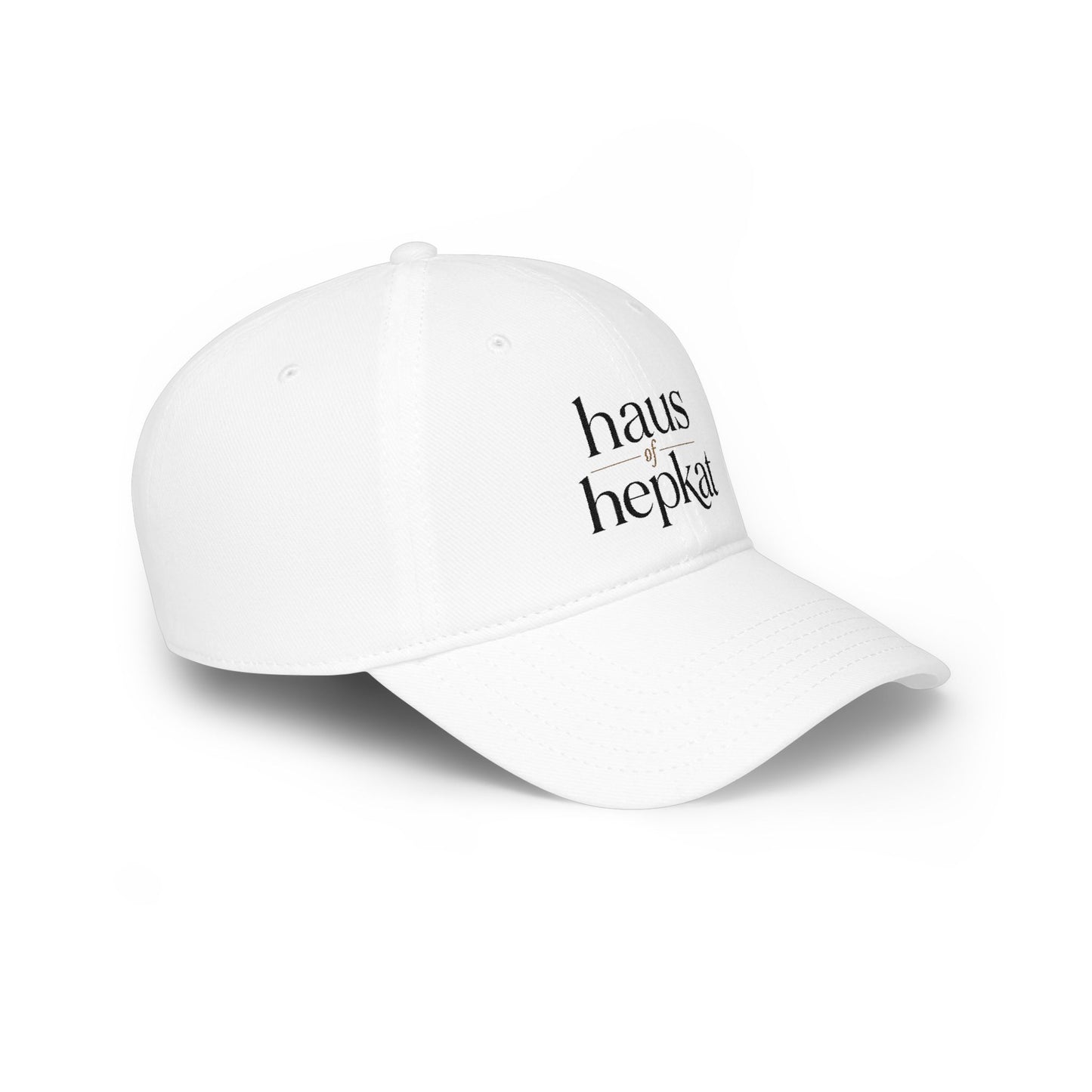 Baseball Cap — 'haus hepkat' Minimalist Red Low-Profile Hat