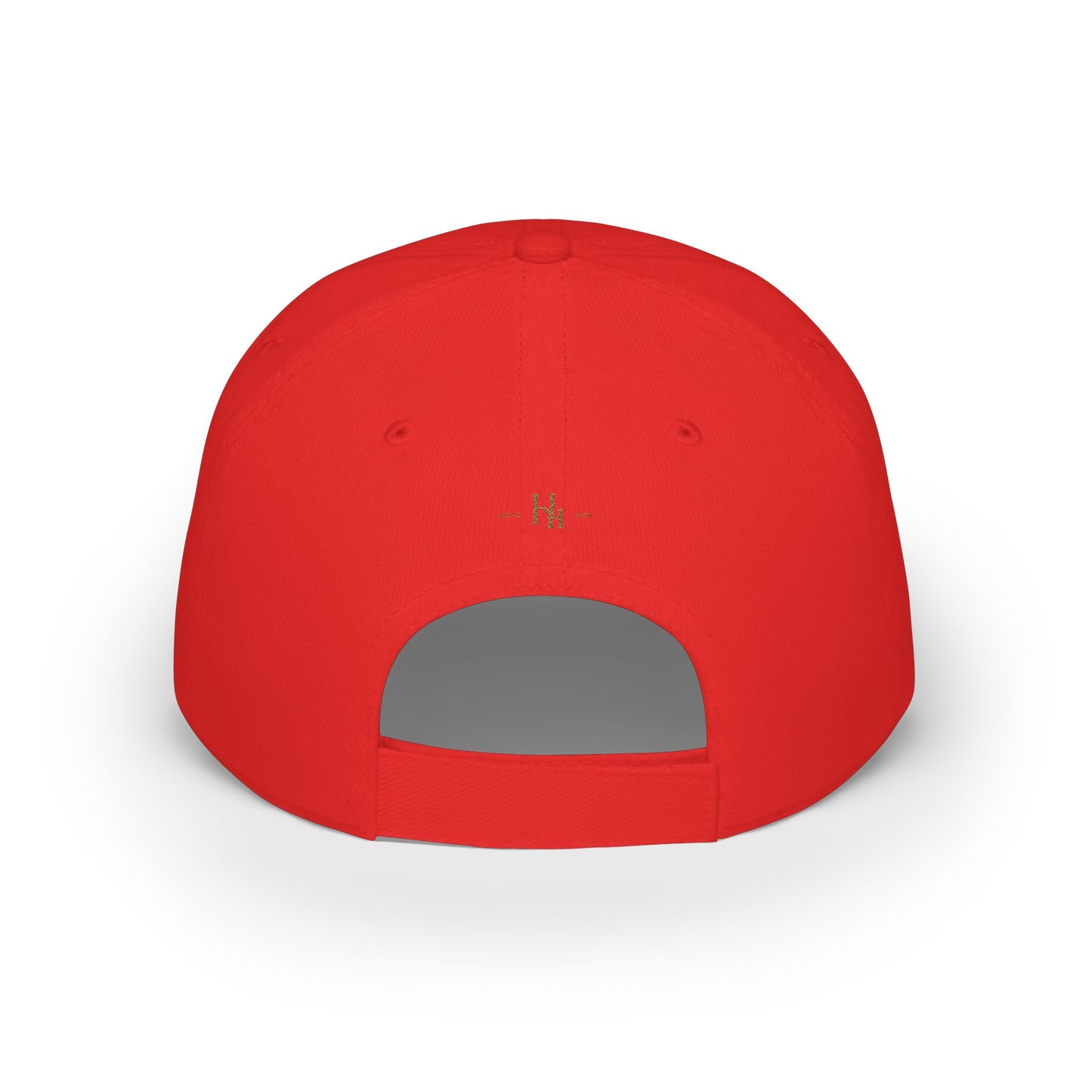 Baseball Cap — 'haus hepkat' Minimalist Red Low-Profile Hat