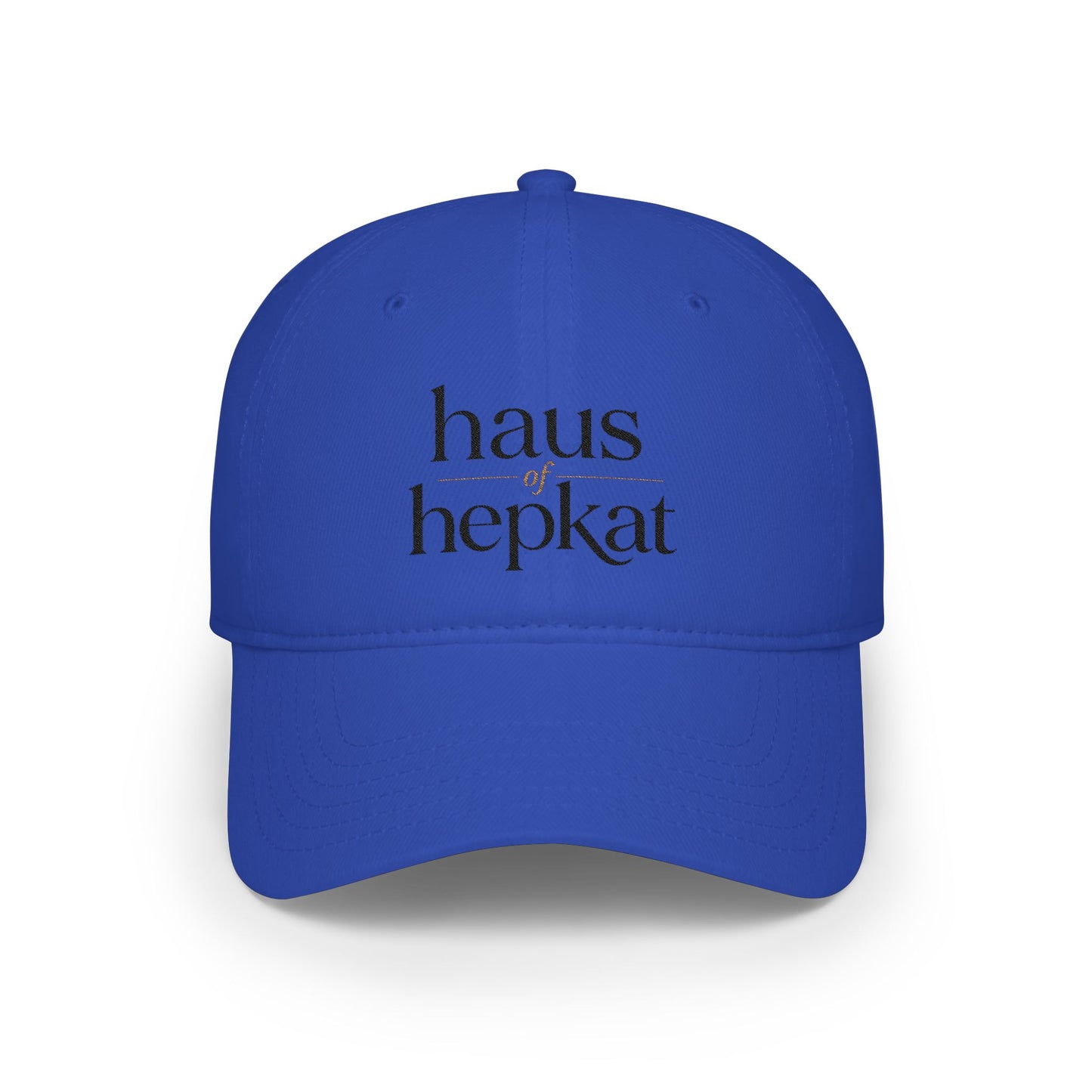 Baseball Cap — 'haus hepkat' Minimalist Red Low-Profile Hat