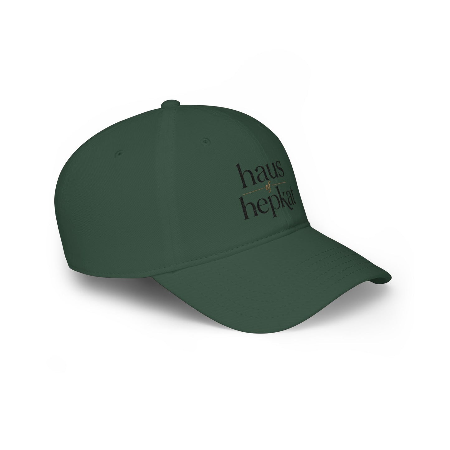 Baseball Cap — 'haus hepkat' Minimalist Red Low-Profile Hat