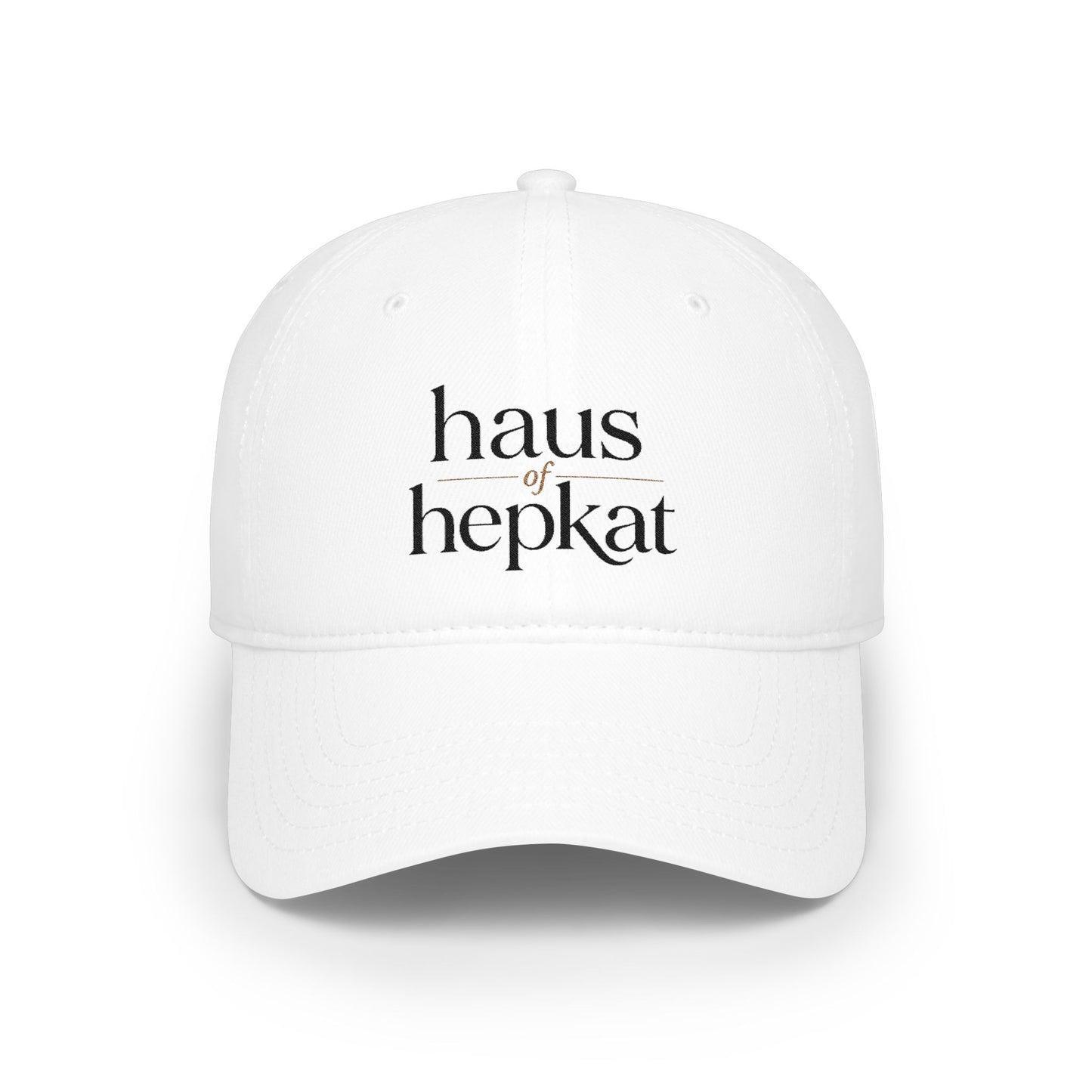 Baseball Cap — 'haus hepkat' Minimalist Red Low-Profile Hat